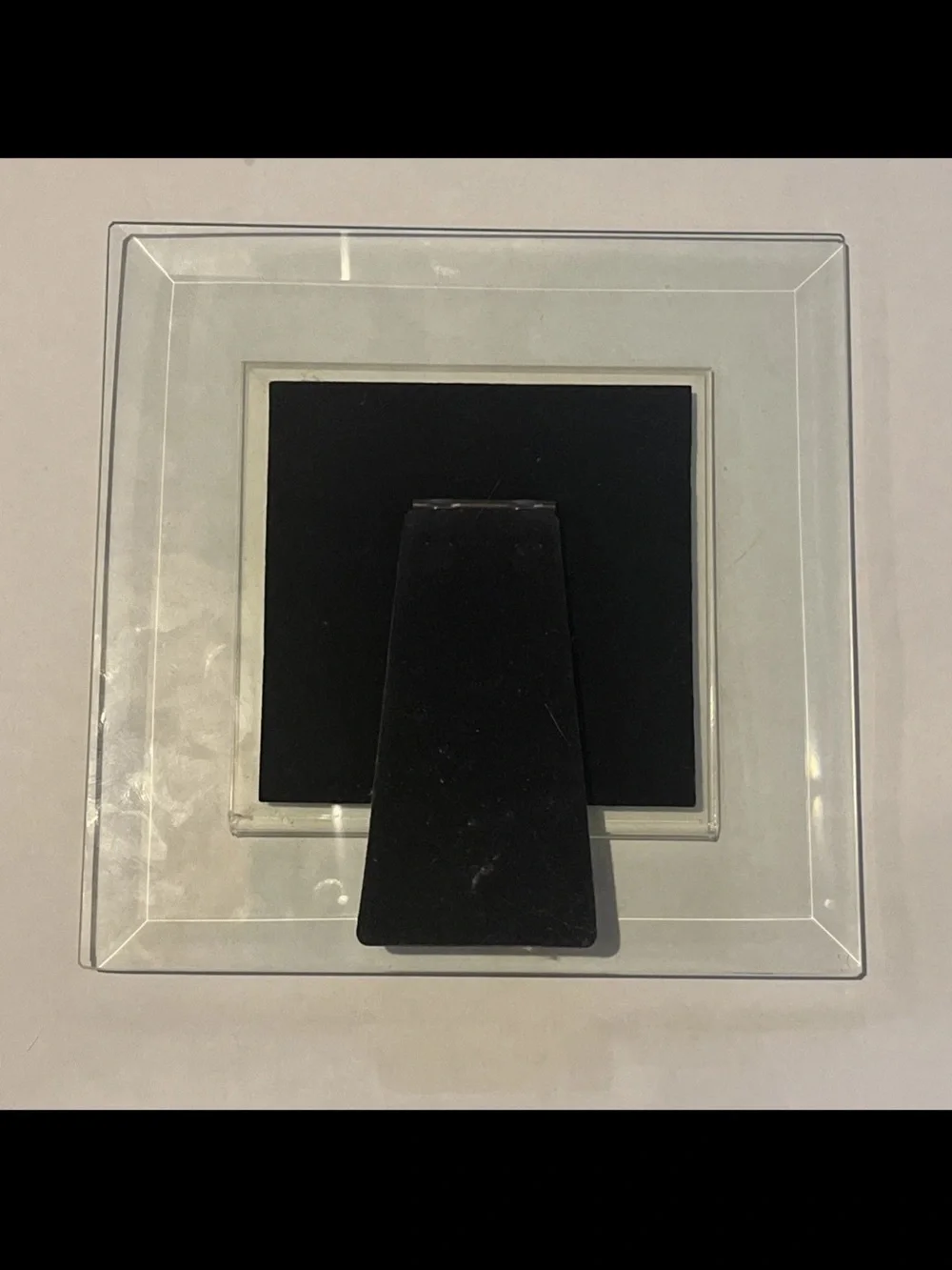Neiman Marcus Clear Glass Picture Frame